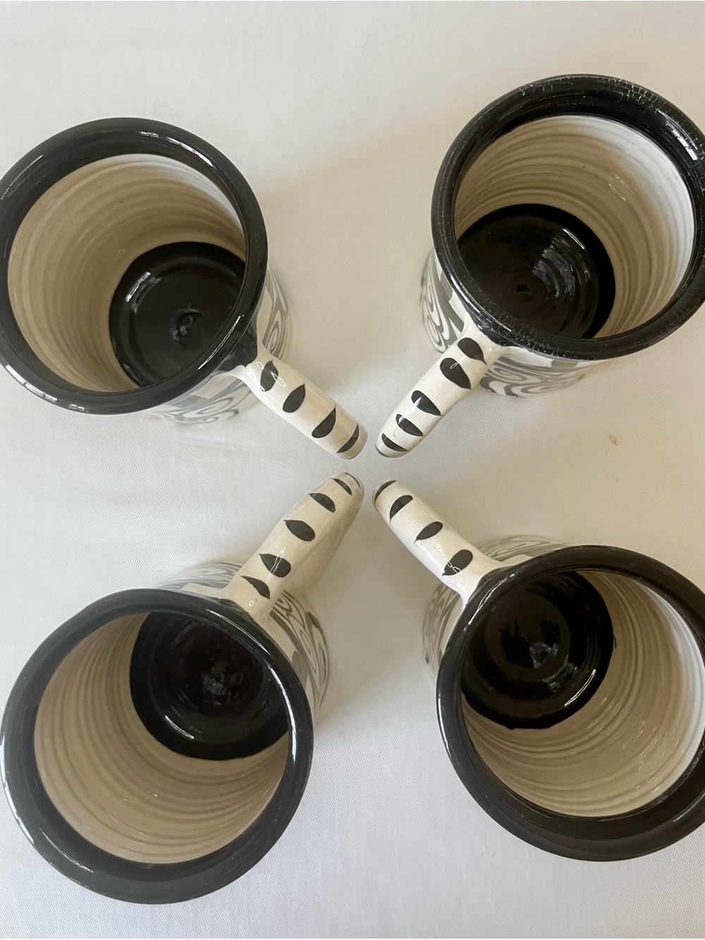 4 Handmade Ceramic Mugs - Picture 5 of 6
